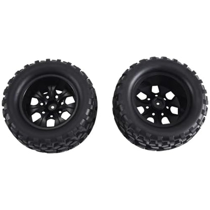 Compatible with Traxxas for Rustler for Stampede for Hoss 2Wd 4X4 1/10 RC Truck Tires Wheels 12Mm Hex RC Wheels and Tires RC Assortment