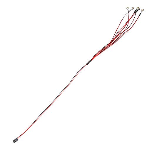 6 LED RC Car Light, 3-7V Headlight Taillight Set 5mm/3mm Diameter LED Light for 1/10 RC Model Car Truck