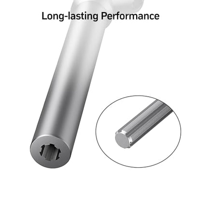 2PCS Adjustable CVD Shaft Fit TRX4 SCX Series RC Crawler Replacement Parts | Compatible with Axial SCX10, SCX24, Traxxas TRX4, Redcat Gen8 1/10 & 1/24 RC crawlers, Hardened steel D-hole center shafts