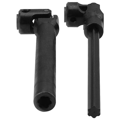 2Pcs Vgoohobby Universal Drive Shaft RC Crawler Driveshaft Compatible with Traxxas TRX4 Axial SCX10 AXI03007 Redcat Gen7 RC4WD D90 TF2 1/10 RC Crawler Car (Black,129-179mm)