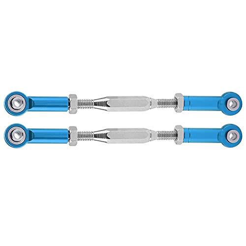 Aluminium Alloy Steering Linkage Rods High Performance CNC Machined Precision Steering Rod Arms for Slash 1/10 Scale RC Truck Upgrade Parts (SLA013B Blue) - size: SLA013B Blue