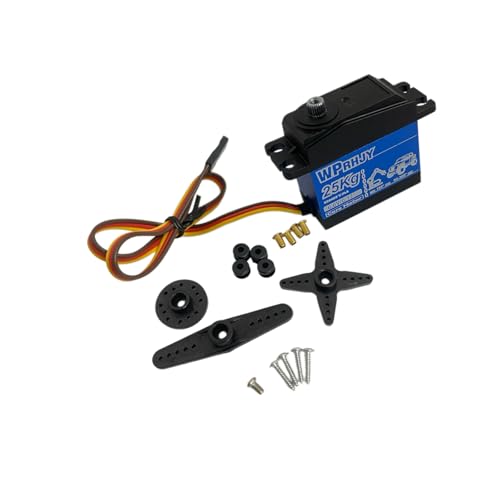 25kg Waterproof Metal Steering servo is Suitable for 1/10 TRX4/SCX10 1/8 Remote-Controlled Track Vehicles/Remote-Controlled Boats - style: 25kg 90-360