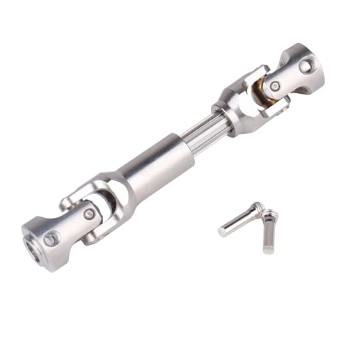 2pcs Hobbyfire 1/10 RC Crawler Drive Shafts Stainless Steel Universal Joint Driveshaft for Axial SCX10 II III Traxxas TRX4 Redcat Gen8 Gen7 Element Upgrades Parts(67-81mm) - style: 67-81mm