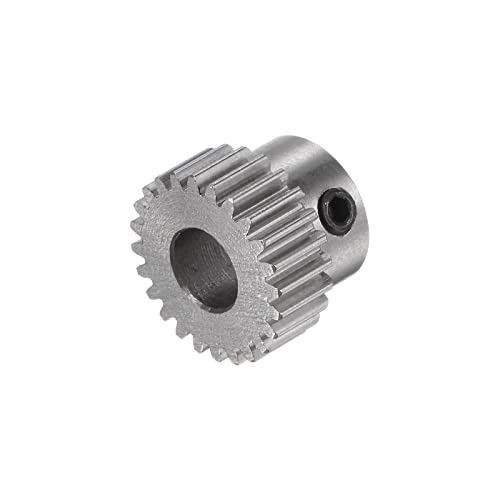 HARFINGTON Pinion Gear 5mm Bore 24T Mod 0.5 Stainless Steel Spur Diff Differential Motor Gear RC Car Replacement Parts - style: 24T