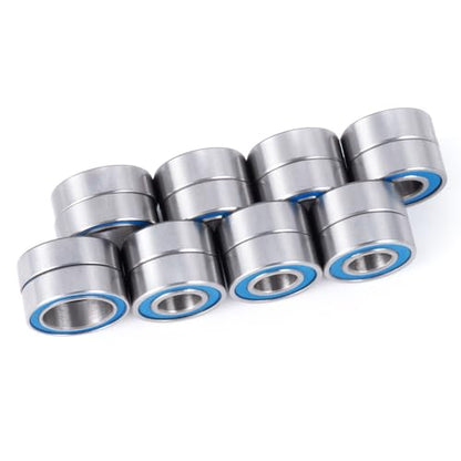 16pcs Steel Rubber Sealed Bearing Kit for Tamiya TT-02B Plasma EdgeII | Neo Scorcher 4wd Buggy Dual Ridge RC Car Upgrade
