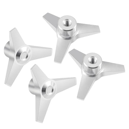 Anodized Aluminum Locknut Wheel Locking Nuts‌ Anti-Loose Nuts RC Truck Wheel Nut Set for 1/10 Scale Tamiya Clod Buster 4×4×4 RC Off-Road Car Truck Upgrades (Silver) - color: Silver