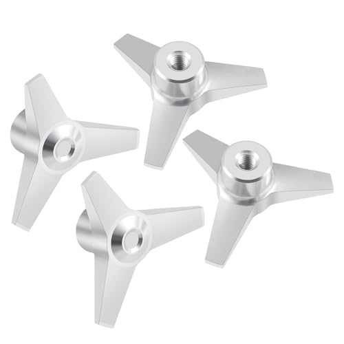 Anodized Aluminum Locknut Wheel Locking Nuts‌ Anti-Loose Nuts RC Truck Wheel Nut Set for 1/10 Scale Tamiya Clod Buster 4×4×4 RC Off-Road Car Truck Upgrades (Silver) - color: Silver