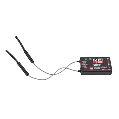 Hylukono Flysky FS-SR8A 8CH Receiver with Dual Antenna, 2.4GHz ANT Remote Control Receiver Protocol for FS-ST8 RC Transmitter Remote Control Airplanes, Helicopters, Cars, Boats, and Robotics