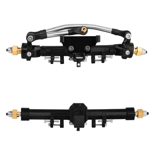 1/24 Scale Plastic Nylon Axles Front and Rear Portal Axle Assembly w/New C Knuckle for Axial SCX24 90081 C10 Jeep 1/24 RC Crawler Upgrade