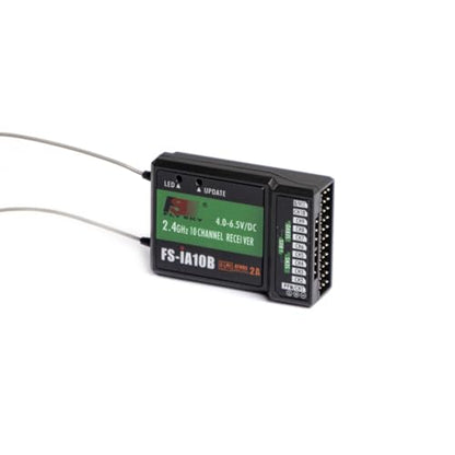 JeeFly RC Receiver FS-iA10B 10-Channel 2.4GHz Remote Control Receiver with iBus/PPM Dual Antenna AFHDS2 Compatible with FS-i6/i6S/i10 Transmitters for RC Drones, Airplanes & Helicopters