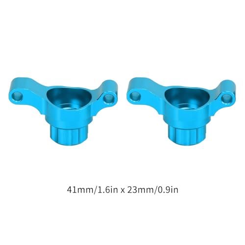 Aluminum Rear Steering Cup, Aluminum Alloy Rear Knuckle Arm Steering Cups Upgrade Parts Accessories for Tamiya TT02 1/10 RC Car (Blue)