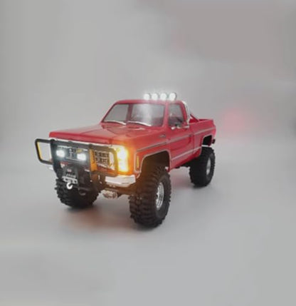 Trx4m K10 LED Light Kit for Traxxas 1/18 RC Crawler Car - Front Rear Roof Lights