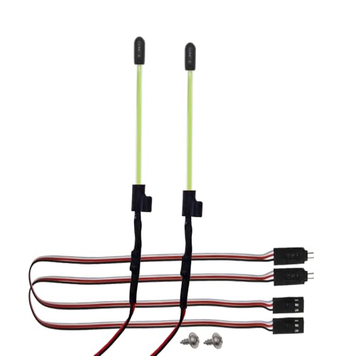 RC Car 2PCS Whip Light for TRX4 SCX10 1/10 1/12 RC Crawler,Green | Effortless Plug-and-Play Installation,Bright LED Lighting,Purpose-Built for RC Rock Crawlers - color: Green