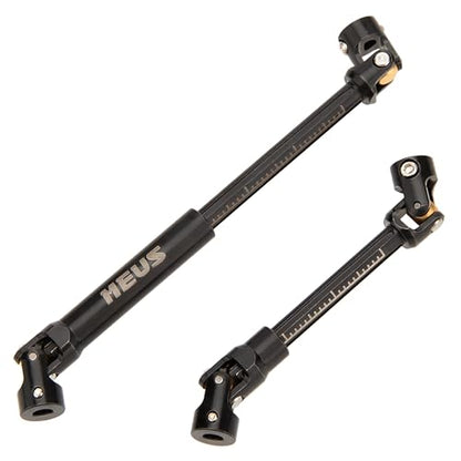 MEUS RACING SCX24 Driveshaft Cut to Length Driveshaft for 1/24 Axial SCX24 RC Crawler Car (Black) - color: Black