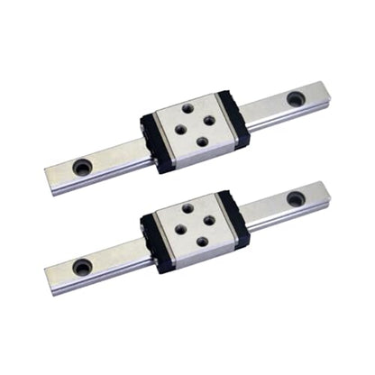 MGN5 Linear Rail 60mm 2.36" 2PCS MGN5 Miniature Linear Motion Slide Rail + 2PCS MGN5H 5mm Linear Sliding Bearing Carriage Block Black for 3D Printer and CNC Machine - size: L: 60mm / 2.36 inch, style: MGN5 Rail + H Block