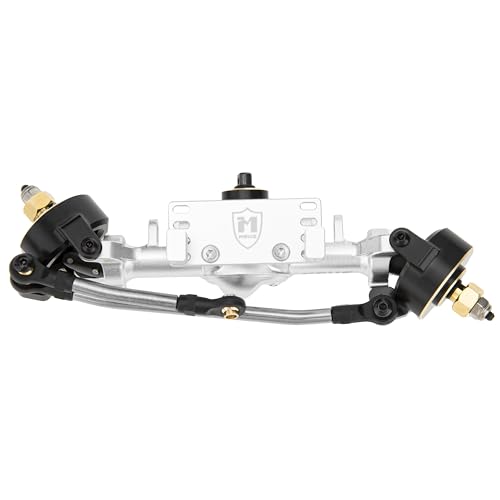 MEUS RACING 5mm ISO V2 TRX4M Axles with Adjustable Servo Mount for TRAXXAS 1/18 TRX4M RC Crawler (Silver) - color: Silver