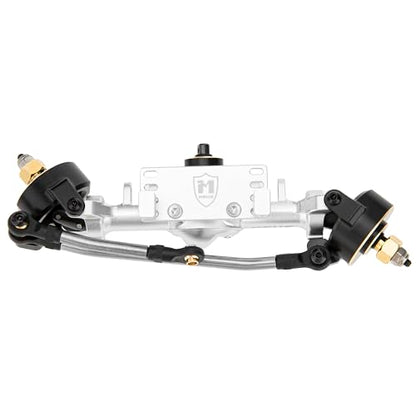 MEUS RACING 5mm ISO V2 TRX4M Axles with Adjustable Servo Mount for TRAXXAS 1/18 TRX4M RC Crawler (Silver) - color: Silver