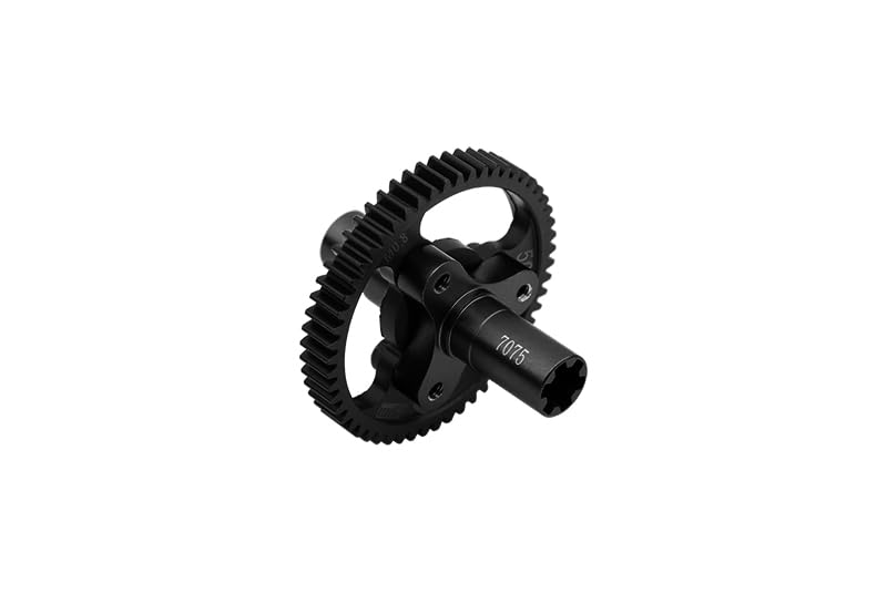 GPM Medium Carbon Steel 50T Spur Gear 0.8 Module/32 Pitch for ARRMA 1/8 Vendetta 4X4 3S Blx - Ara4319V3 (Black) - color: Black