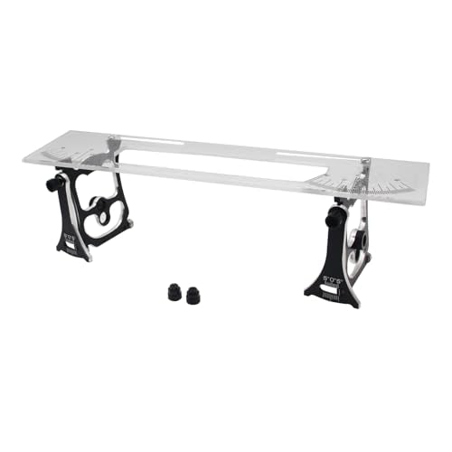 RC Car Setup Station Compatible with 1/10 1/12 Pan Cars | Alignment Rack Tool,Aluminum Setup,Adjustable Camber Toe & Slip Angle Gauge,Professional RC Tuning Maintenance