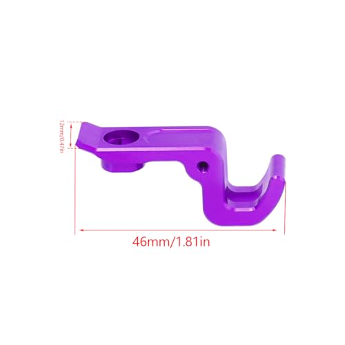 Upgrade Aluminum Alloy Spare Parts Full Set RC Car Accessories Fitting for Hyper Go H16BM H16GT H16DR MJX 1/16 JC16EP Brushless High Speed Trucks (RED,Car Shell Buckle) - size: Car Shell Buckle