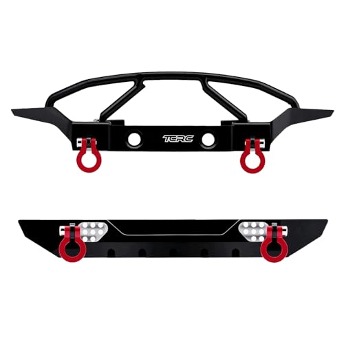 Aluminum Front and Rear Bumpers Set for 1/24 RC Axial SCX24 Jeep JT Gladiator Upgrades
