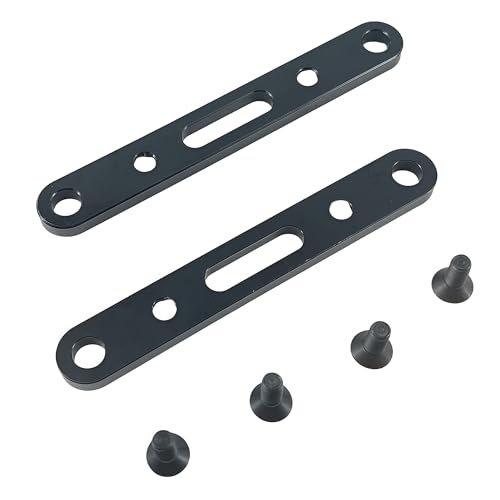 Suspension Arm Mount Set for ARRMA Mojave 4X4 4S BLX RC Truck (Black) | Aluminum Alloy,Front,Rear,1/8 Scale,ARA320589 Compatible,ARA320590 Compatible,CNC Machined,High Strength,Precision Fit - color: Black