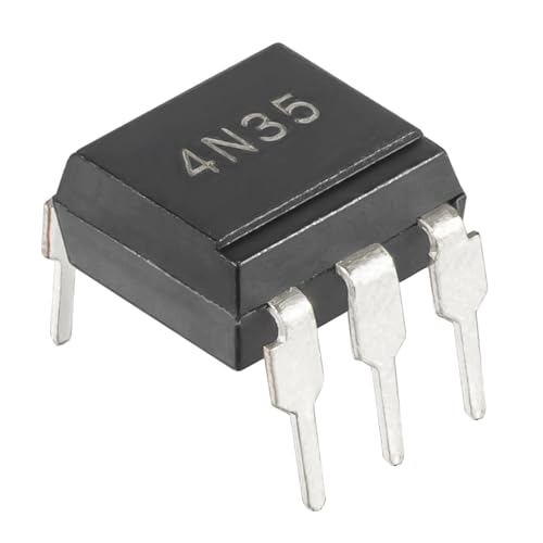 4N35 Optocoupler DIP-6 4N35M 4N35SM 4N35SVM 4N35SR2M High Speed Logic Output Optocouplers Transistor 6-Pin (Pack of 10pcs) - style: 4N35