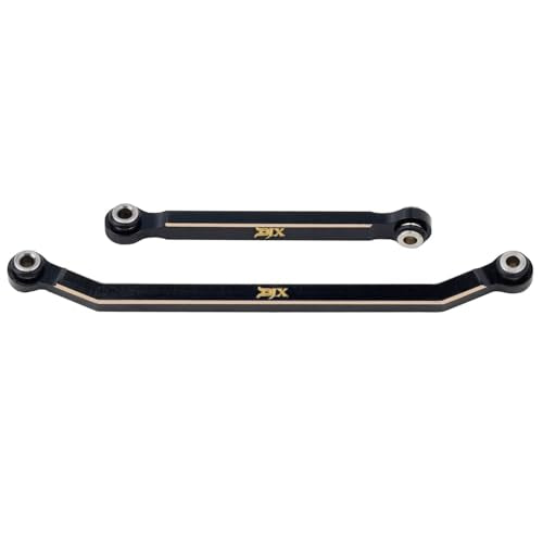 DJX CNC Brass High Clearance 4-Link w/Steering Link Set for 1/18 RC Crawler Redcat Ascent-18(Brass)