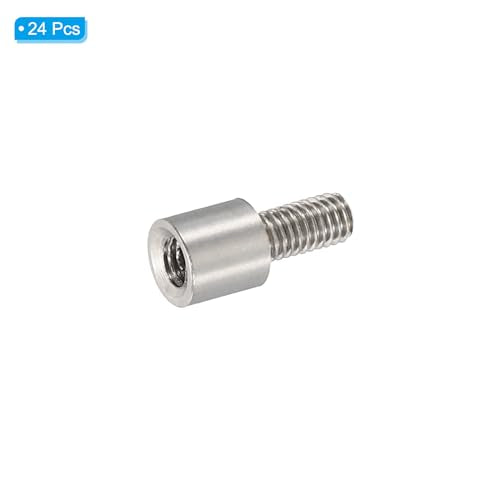PATIKIL 24pcs M3 Standoffs, M3 5+6mm Spacer Standoffs Steel Threaded Standoffs Screws Kit 3mm ID 5mm OD Metric Male Female Thread Adapters for Circuit Board PCB RC Drones Motherboard - size: 5+6mm L