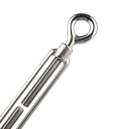 10Pcs M6 Eye & Eye Turnbuckle Heavy Duty Tensioner Adjustable Shade Sail Hardware for Tightening Up Metal Cable Wire 1/4" - style: M6 Eye & Eye