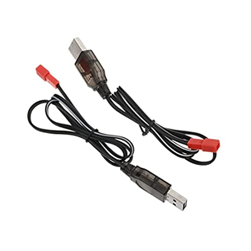 Heyiarbeit JST-2P USB Charging Cable for RC Car 4.8V 250mA Ni-MH Ni-CD Battery 1Pcs - size: JST-2P 1Pcs