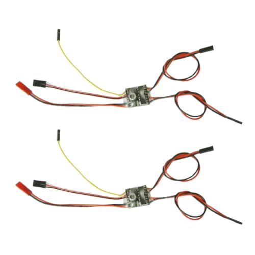 RC Model 2CH Two-Way Brushed ESC Speed Controller 2/3S 5Ax2 Bidirectional Electronic Regulator with Neutral Brake 6-14V(can only Mixed) - color: can only mixed