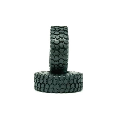 Little Guy Racing Parts Black Label M/T (57mm) 1.0 Inch Tires Compatible with 1/24 RC Axial SCX24, RGT, Element, Enduro, URUAV (4 Tires per Order), Black, 57mmx19mmR1 + Free LGRP Sticker