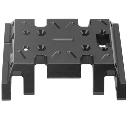 Aluminum Center Transmission Skid Plate Mount Gearbox Mount Compatible with MN128 MN86 MN86S MN86K MN86KS MN G500 1/12 RC Crawler Car (Black) - color: Red
