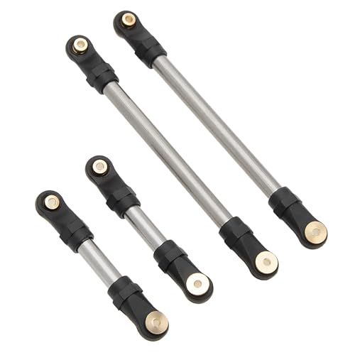 MEUS Racing SCX24 Links Metal High Clearance Chassis Links & Steering Links Set for Axial SCX24 Lexus GX470 1/24 RC Crawler(Titanium Alloy)