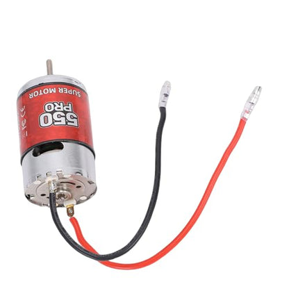 550 45T Brushed Motor 6500RPM | Universal RC Motor for Car Boat Crawler Stainless Steel Shell