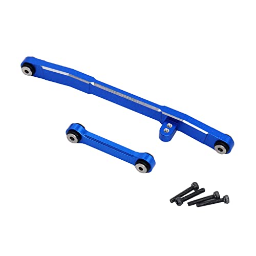 Aluminum Steering Rod Tie Links for AXIAL SCX24 Deadbolt C10 Jeep JLU Gladiator Bronco Upgrades 1/24 RC Crawler Car - color: Dark Blue