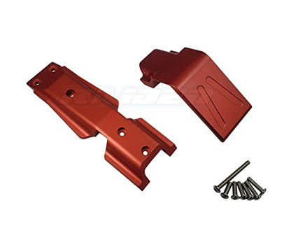 Aluminium Alloy Front Chassis Skid Plate fits Traxxas 1/10 New EREVO 2.0 E REVO - RED