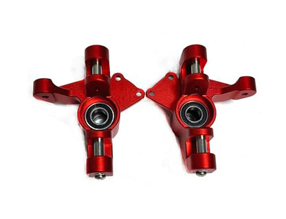 CNC Alu7075 Front Spindle Knuckle for LOSI Super Rock Rey 1/6 8S (red) - color: Red