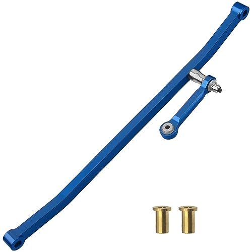 ShareGoo Metal Front Steering Linkage Set Steering Tie Rod #LOS241030 Compatible with 1/8 Losi LMT Soild Axle 4WD RC Monster Truck (Blue) - color: Blue