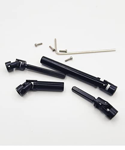 Steel RC Drive Shaft for 1/24 SCX24 AXI00002 JLU AXI00001 C10 Upgrate | SCX24 Driveshaft Hardened Steel Upgrade Parts,High Strength,Wear Resistant,CNC machined - size: For SCX24 C10