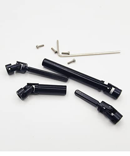 Steel RC Drive Shaft for 1/24 SCX24 AXI00002 JLU AXI00001 C10 Upgrate | SCX24 Driveshaft Hardened Steel Upgrade Parts,High Strength,Wear Resistant,CNC machined - size: For SCX24 C10