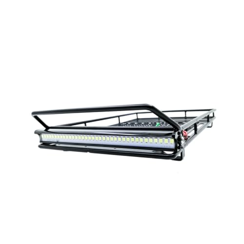 Car Roof Luggage Bracket Led Light for Rc Crawler Storage Rack for Simulation Accessories Lightweight and Easy to Install - size: 24.80X14.10X2.30CM
