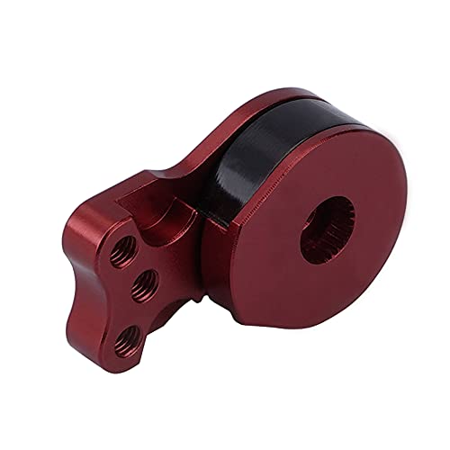 DJX Aluminum 25T Servo Saver 3 Holes Adjustable Hi-Torque Servo Horn for 1/8 1/10 Remote Control Car Boat (Red) - color: Red
