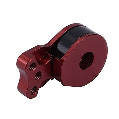 DJX Aluminum 25T Servo Saver 3 Holes Adjustable Hi-Torque Servo Horn for 1/8 1/10 Remote Control Car Boat (Red) - color: Red
