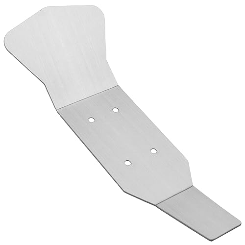 Stainless Steel Chassis Armor Skid Plate Ront Center Rear Chassis Protecter Guard Compatible with Traxxas Slash 4X4 1/10 RC Crawler Car