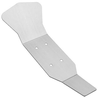 Stainless Steel Chassis Armor Skid Plate Ront Center Rear Chassis Protecter Guard Compatible with Traxxas Slash 4X4 1/10 RC Crawler Car