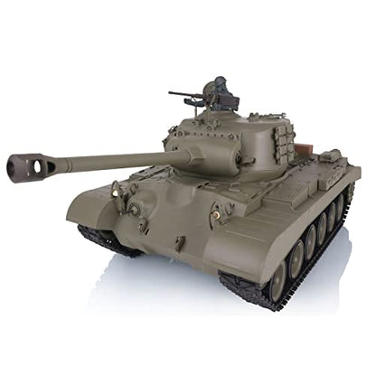 TOUCAN RC HOBBY US in Stock 2.4Ghz Henglong 1/16 Scale 7.0 Plastic Ver M26 Pershing RTR RC Tank Model 3838 BB Airsoft that Shooting BB Bullets - color: Standard