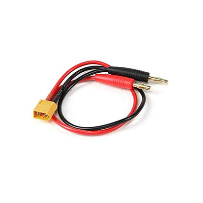 2pcs XT60 Male Connector to 4mm Bullet Connector Banana Plug RC Battery Charging Cable Adapter with 11.8inch 14AWG Silicone Wire for RC Helicopter Quadcopter Lipo Battery DJI Phantom - size: XT60 Charge Cable