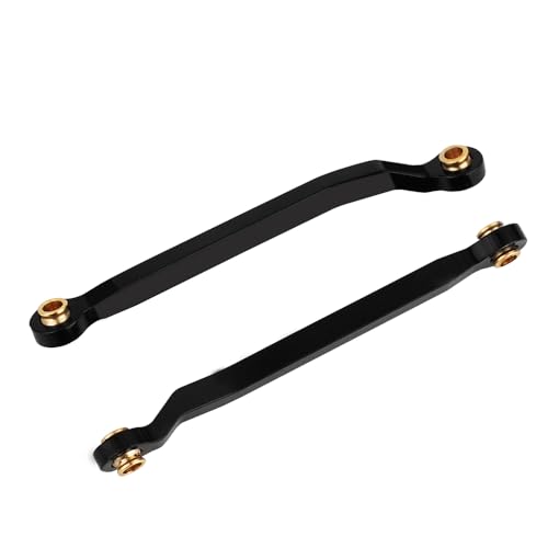 High Clearance Links Set CNC Aluminium Chassis Link for TRX4M High Trail K10 F150 1/18 RC Crawler Upgrade Part (Black) - color: Black